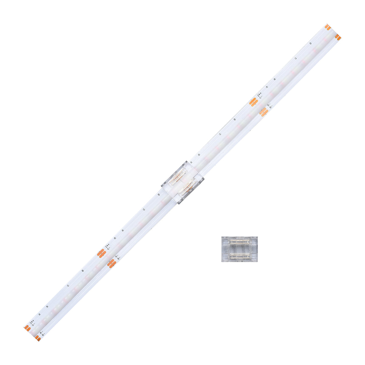 LED-Streifen Schnellverbinder 4-polig für RGB-SMD-Streifen 10 mm – Kabel-zu-Kabel-Kupplung, lötfrei IP20