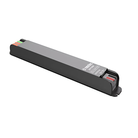 Schmales LED-Netzteil 24 V 100 W 4,17 A IP20 mit Schnellklemmen an beiden Enden, 217 × 27 × 23 mm