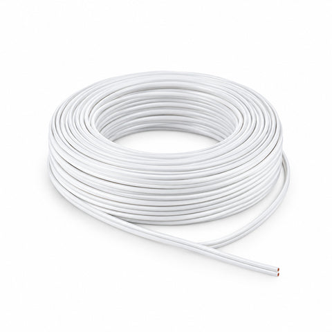 LED Kabel 2-adrig 2x0,5 mm² weiß – Rolle 100 m