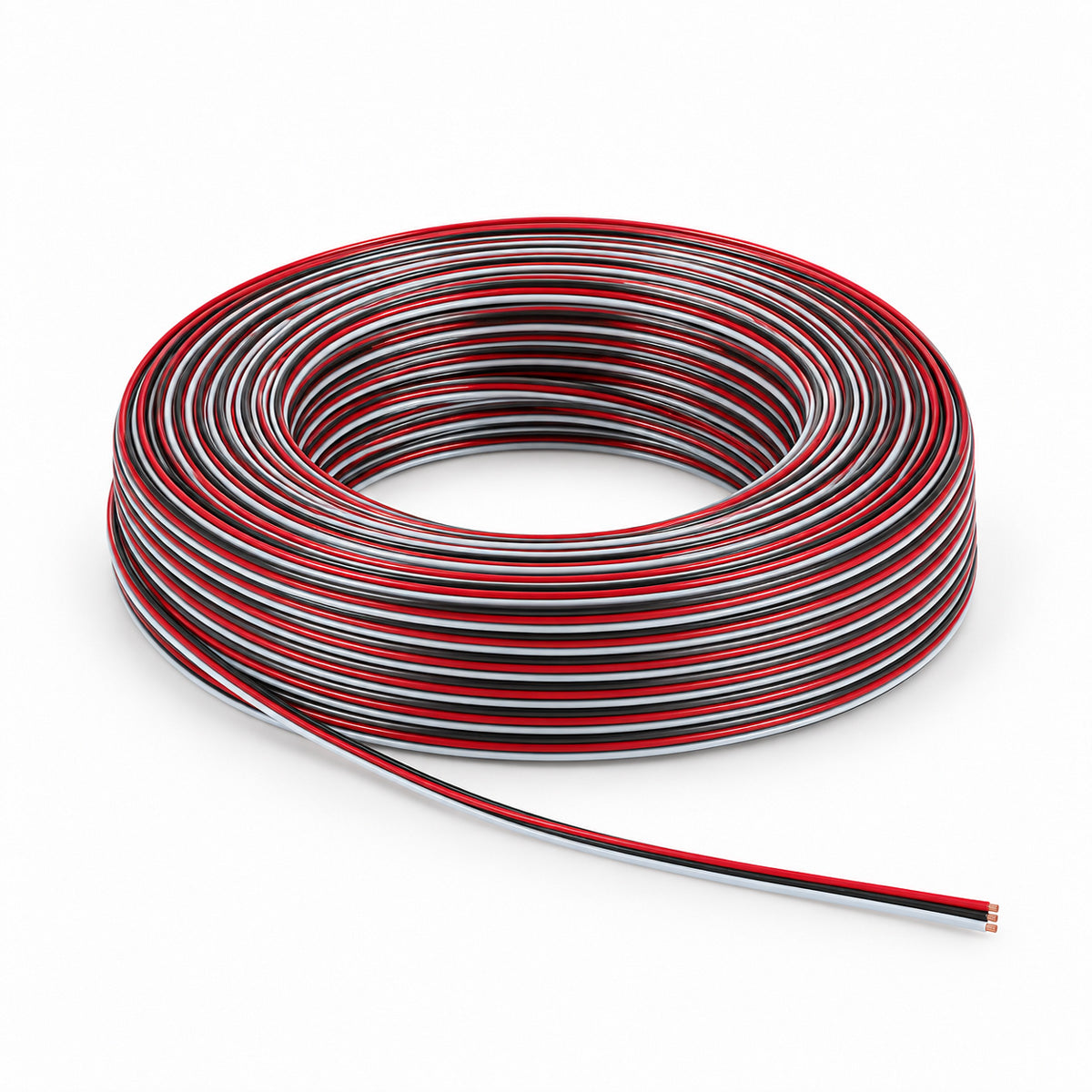 LED Kabel 3-adrig 3x0,22 mm² für CCT-LED-Streifen – Rolle 100 m