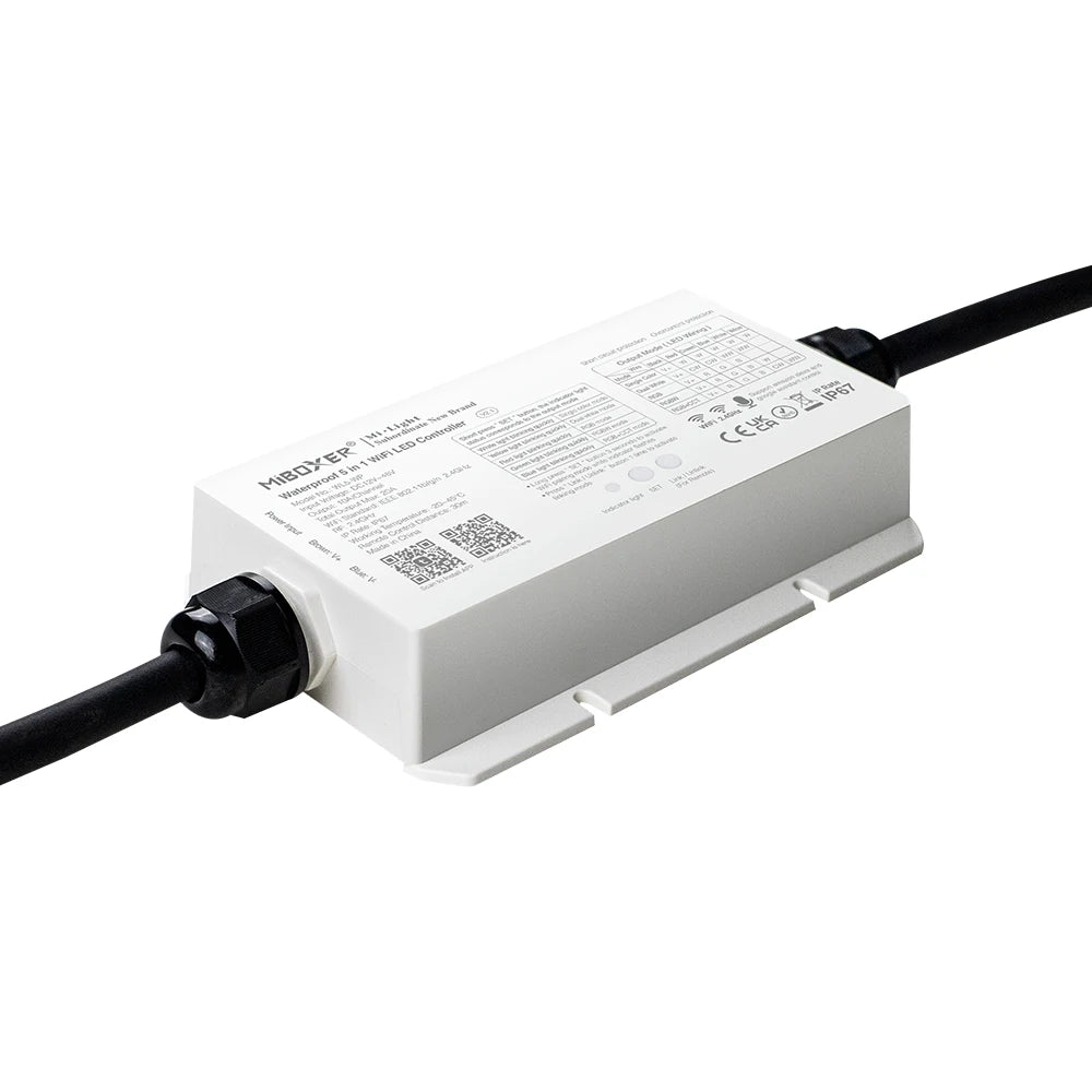MiBoxer WL5-WP WLAN-LED-Controller 5-in-1, IP67 – 12–48 V, 20 A – Bild 1
