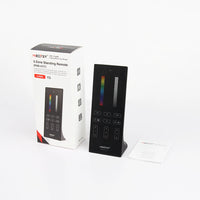 MiBoxer Y3 Tisch-Funkfernbedienung RGB+CCT – Lieferumfang mit Verpackung und Anleitung